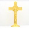 Jesus Cross Saint Benedict Golden Color Priest Catholic Church Utensils Christ Car Home Decor Religious Orthodox Decoration