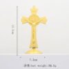 Jesus Cross Saint Benedict Golden Color Priest Catholic Church Utensils Christ Car Home Decor Religious Orthodox Decoration