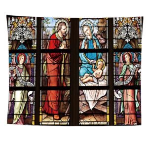 Jesus Cross Tapestry Wall Decor Church Photo Room Decoration Towel Blanket Tarpot Orthodox Utensils Priest Christmas Christ Gift