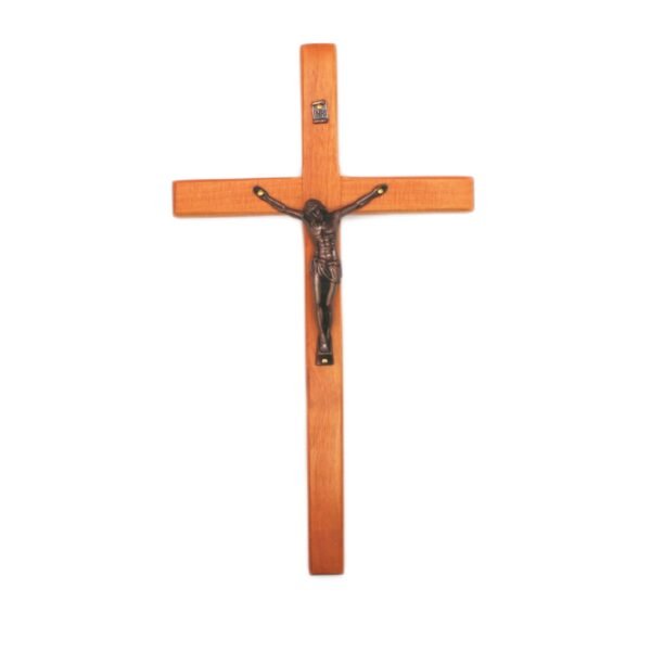 Jesus Cross Wall Decoration Orthodox Wooden Christ Zinc Catholic Church Utensils Religious Prayer 25cm