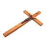 Jesus Cross Wall Decoration Orthodox Wooden Christ Zinc Catholic Church Utensils Religious Prayer 25cm