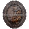 Jesus Cross Wood Carving Wall Decor Christ Figures Catholic Relic Church Decoration