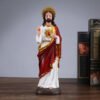 Jesus Heart Crucifixion Resin Home Decoration Handicraft Catholic Church Utensils Virgin Mary Religious Figure Statue Christian