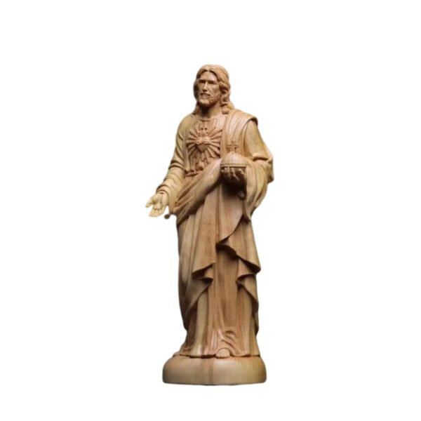 Jesus Statue Boxwood Carving Crafts Ornaments Home Decoration Catholic Orthodox Icons Christ Decor Church Utensils