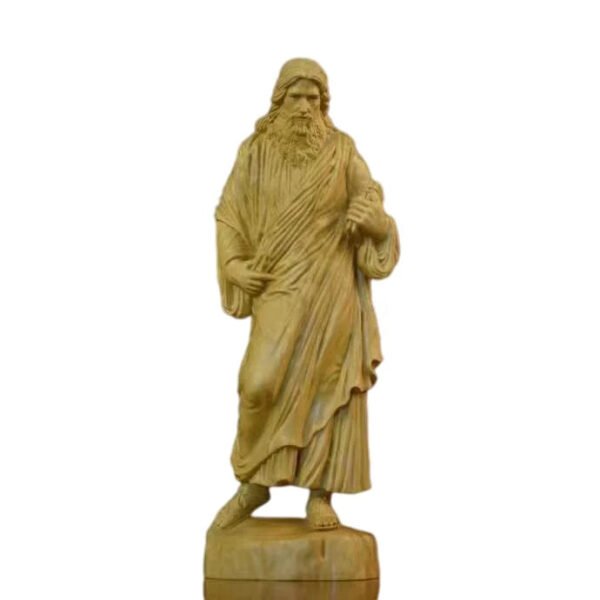 Jesus Statue Boxwood Carving Crafts Ornaments Home Decoration Catholic Orthodox Icons Christ Decor Church Utensils