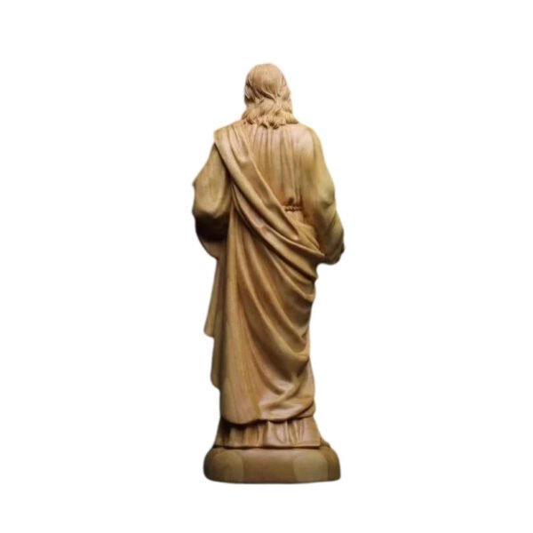 Jesus Statue Boxwood Carving Crafts Ornaments Home Decoration Catholic Orthodox Icons Christ Decor Church Utensils