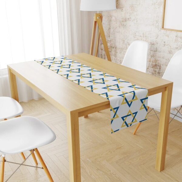 Jewish Hanukkah Table Runner Festival Decor Tablecloth Table Cover