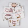 Jewish Happy Hanukkah Card Sets Gift Menorah Thank You Card 6pcs