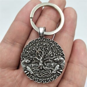 Viking Magic~Key Ring Wolf Animal viking amulet Jewelry Keyring tree of life Pendant Keychain GIft Men