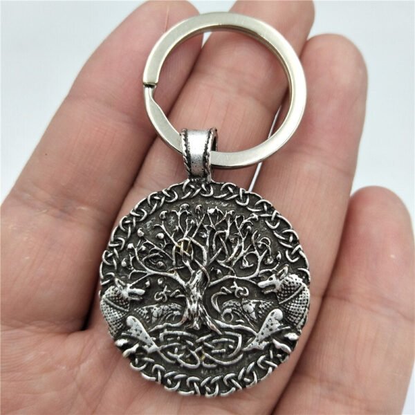 Viking Magic~Key Ring Wolf Animal viking amulet Jewelry Keyring tree of life Pendant Keychain GIft Men
