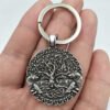 Viking Magic~Key Ring Wolf Animal viking amulet Jewelry Keyring tree of life Pendant Keychain GIft Men