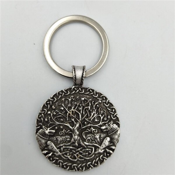 Viking Magic~Key Ring Wolf Animal viking amulet Jewelry Keyring tree of life Pendant Keychain GIft Men