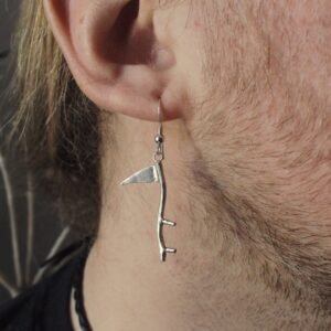 La Petite Mort. Handmade, Silver Plated, Gothic, Pendant, Memento Mori and Macabre.