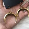 Large Moon Statement Earring,Vintage Style,Unique Earrings