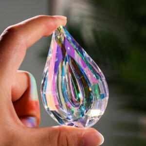 Large Prism Hanging Suncatcher Car Charm Window Faceted Crystal Sun Catcher Lamp Craft Supplies AB Color Bridesmaid Wedding Gift