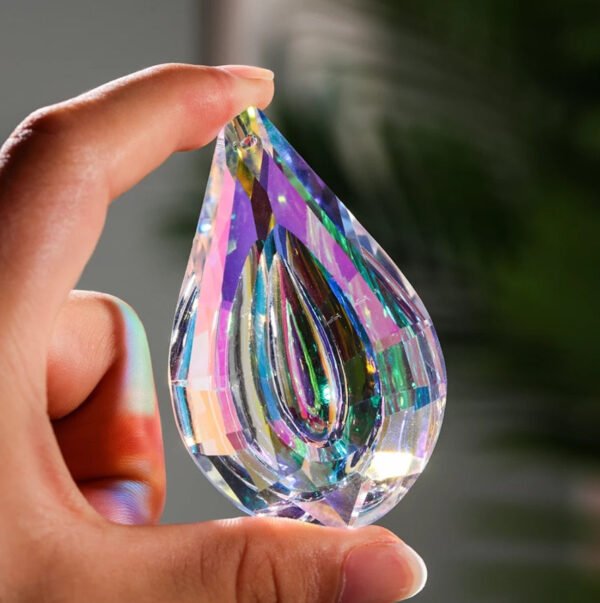 Large Prism Hanging Suncatcher Car Charm Window Faceted Crystal Sun Catcher Lamp Craft Supplies AB Color Bridesmaid Wedding Gift