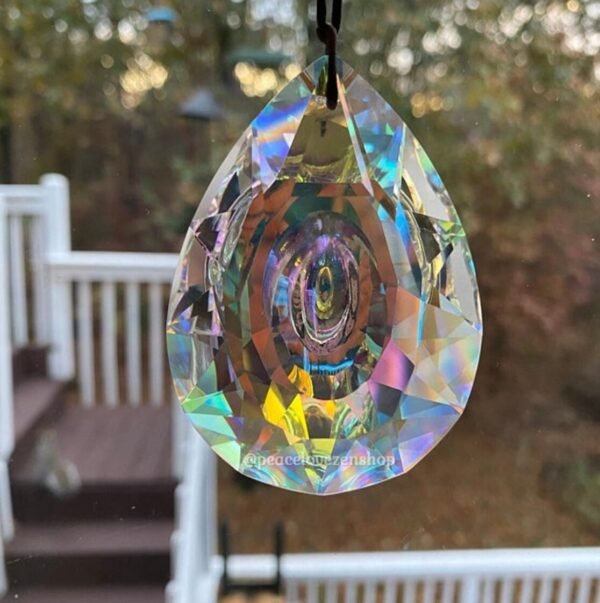 Large Prism Hanging Suncatcher Car Charm Window Faceted Crystal Sun Catcher Lamp Craft Supplies AB Color Bridesmaid Wedding Gift