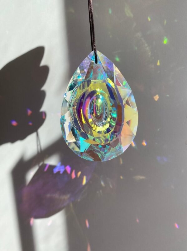 Large Prism Hanging Suncatcher Car Charm Window Faceted Crystal Sun Catcher Lamp Craft Supplies AB Color Bridesmaid Wedding Gift