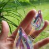 Large Prism Hanging Suncatcher Car Charm Window Faceted Crystal Sun Catcher Lamp Craft Supplies AB Color Bridesmaid Wedding Gift