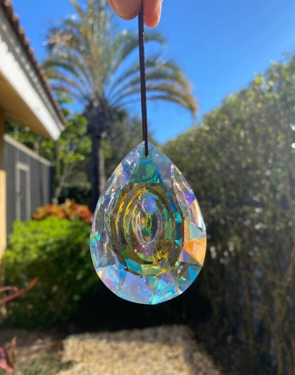 Large Prism Hanging Suncatcher Car Charm Window Faceted Crystal Sun Catcher Lamp Craft Supplies AB Color Bridesmaid Wedding Gift