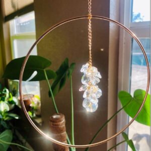 Large Tear Drop Light Catcher Sun Catcher Personalized Gifts, Ornaments Gratitude Gift Care Package Boho
