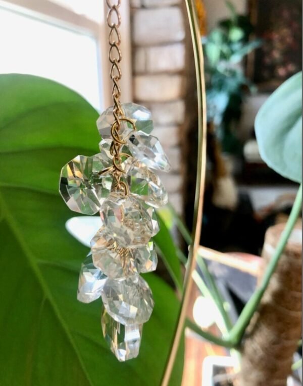 Large Tear Drop Light Catcher Sun Catcher Personalized Gifts, Ornaments Gratitude Gift Care Package Boho