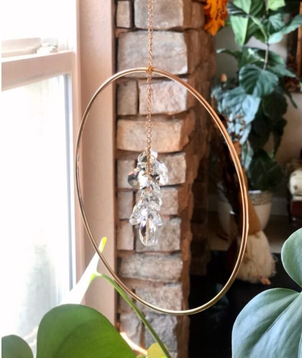 Large Tear Drop Light Catcher Sun Catcher Personalized Gifts, Ornaments Gratitude Gift Care Package Boho