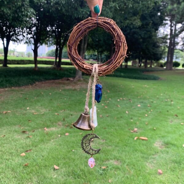 Large set of Witch Bells Mini witch broom Door Bell Protection Charm Wicca Decor Altar Decor Magick Witchcraft Celtic Door Bells  Wall Decor