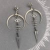 Earrings Dragon Stones | Dragon Drop Earrings Women | Gothic Earrings Stone - Trendy