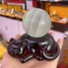 Lazy Lucky Cat Crystal Ball Base Resin Carft Ornament Home Decor Display Stand for 40-80mm Sphere