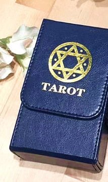 Leather tarot storage box collection board game oracle card holder box pentagram Wicca Divination cards accessories Ritual Props Tarot &Divination