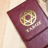 Leather tarot storage box collection board game oracle card holder box pentagram Wicca Divination cards accessories Ritual Props Tarot &Divination