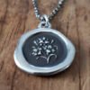 Lily - Floral Pendant Necklace, Lily Necklace, Lily Jewelry Purity & Sweetness