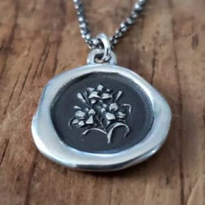 Lily - Floral Pendant Necklace, Lily Necklace, Lily Jewelry Purity & Sweetness