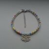 Lotus Chakra Anklet Ankle Chain Ankle Bracelet Gemstone Chakra Ankle Chain Rainbow Beaded Anklet