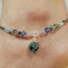 Lotus Chakra Anklet Ankle Chain Ankle Bracelet Gemstone Chakra Ankle Chain Rainbow Beaded Anklet