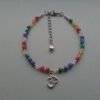 Lotus Chakra Anklet Ankle Chain Ankle Bracelet Gemstone Chakra Ankle Chain Rainbow Beaded Anklet