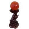 Lotus Guanyin Buddha Hand Resin Crystal Ball Base Resin Charm Craft Fengshui Ornament Home Decor Suitable for 6-8cm Crystal Ball