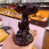Lotus Guanyin Buddha Hand Resin Crystal Ball Base Resin Charm Craft Fengshui Ornament Home Decor Suitable for 6-8cm Crystal Ball