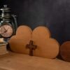Love desktop ornaments, heart shaped decoration, Christian sculptures, wooden products, small crosses, Valentine's Day gifts