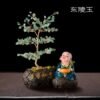 Magicun Crystal~Lucky natural crystal ornaments decorations home furnishings monk Feng Shui  tree Money Tree
