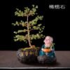 Magicun Crystal~Lucky natural crystal ornaments decorations home furnishings monk Feng Shui  tree Money Tree