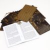 Luxury Gold Foil Tarot Card Hot Stamping PVC Waterproof and Wear-resistant Board Game Card Divination with Paper Instructions