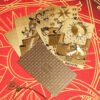 Luxury Gold Foil Tarot Card Hot Stamping PVC Waterproof and Wear-resistant Board Game Card Divination with Paper Instructions