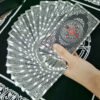 Luxury Gold Foil Tarot Card Hot Stamping PVC Waterproof and Wear-resistant Board Game Card Divination with Paper Instructions