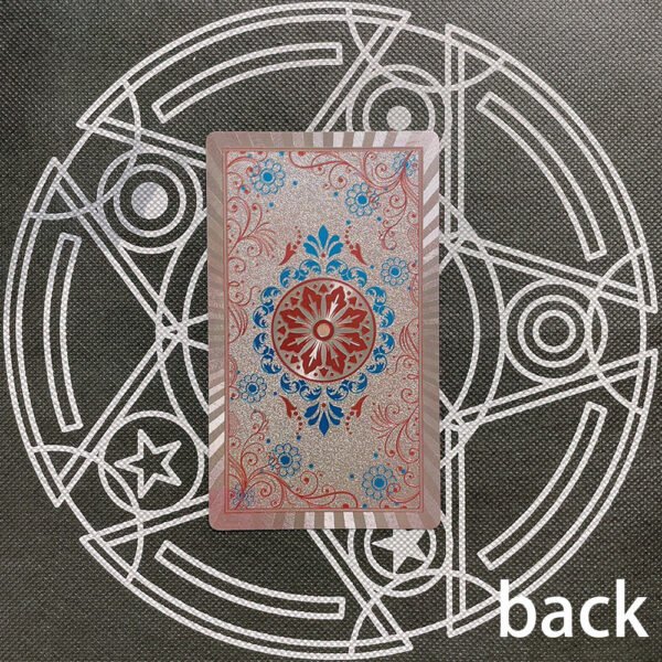 Luxury Gold Foil Tarot Card Hot Stamping PVC Waterproof and Wear-resistant Board Game Card Divination with Paper Instructions