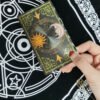 Luxury Set Tarot Cards Divination Six-pointed Star Golden Table Game Prediction Card Pvc Waterproof and Wear-resistant Gift Box