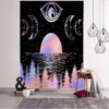 MOON tapestry Mandala Tapestry Hippie Macrame Tapestry Wall Hanging Boho Decor  Witchcraft Tapestry  Wall Decor