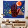 Magic Hand Tarot Tapestry Wall Hanging Moon Phase Tapestries Botanical Bedroom Decor Hippie Boho Wall Decor Decoration