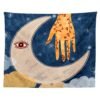 Magic Hand Tarot Tapestry Wall Hanging Moon Phase Tapestries Botanical Bedroom Decor Hippie Boho Wall Decor Decoration